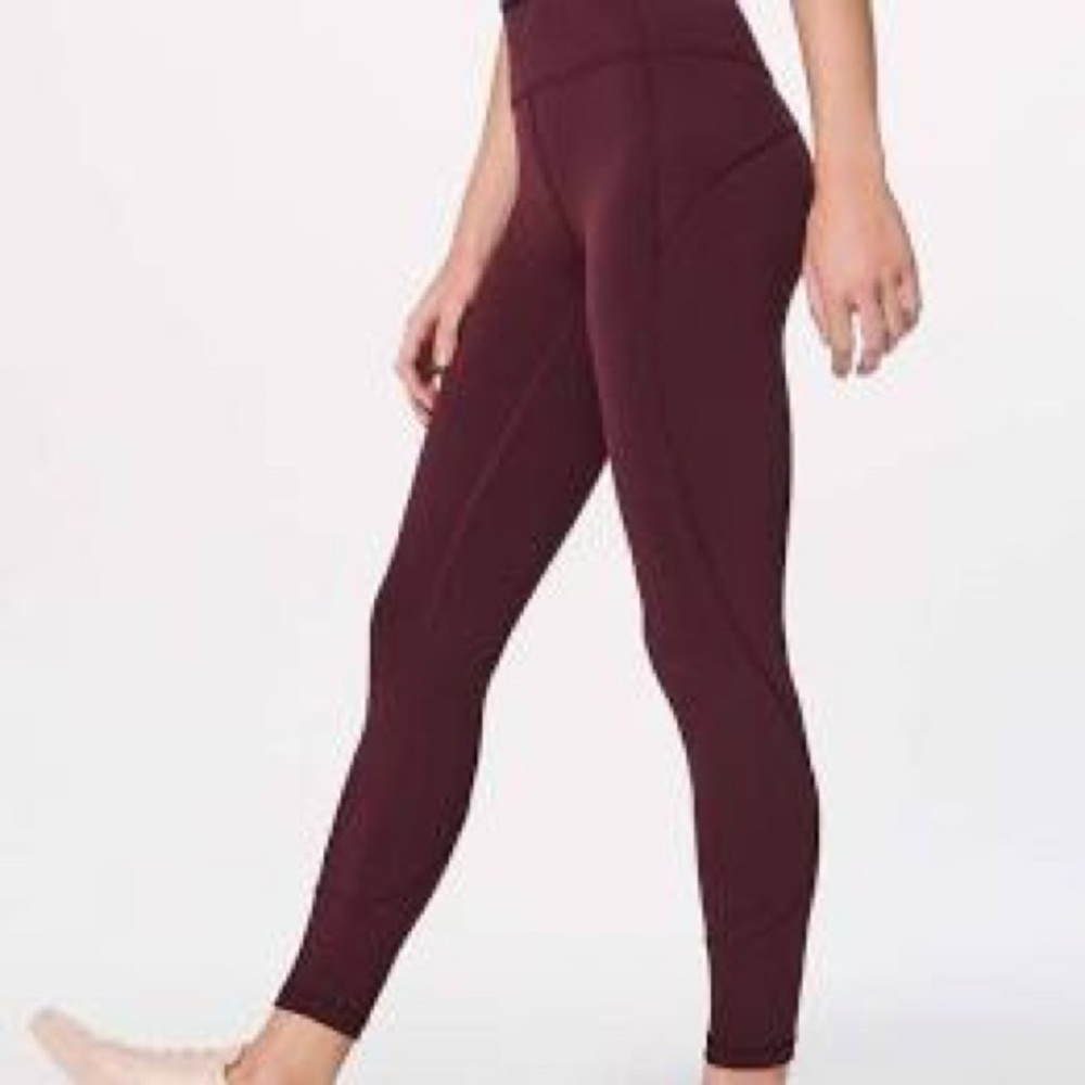 Lululemon IN MOVEMENT 7/8 TIGHTS Garnet